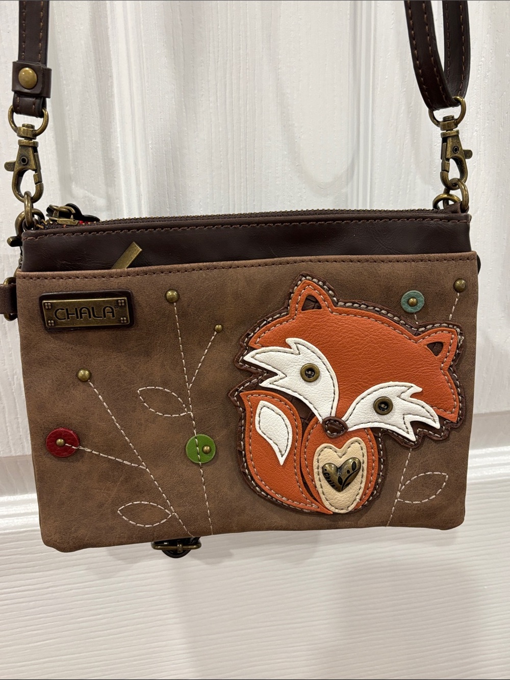 Chala Brown Crossbody Bag Fox Woodland
